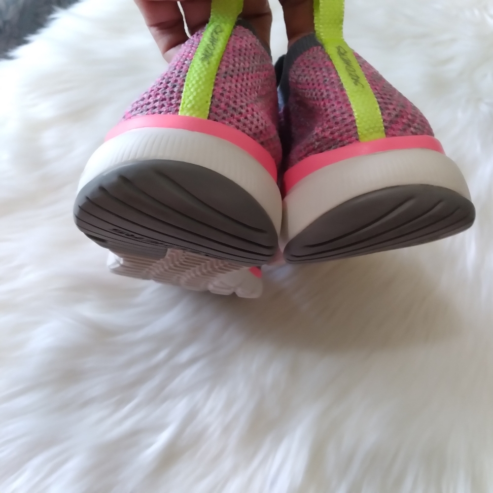 Skechers Flex Appeal 3.0 Glorius Charcoal/Hot pink Size 9.5 - Picture 7 of 8